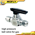 3/8 inch mini ss316 3000 psi ball valve